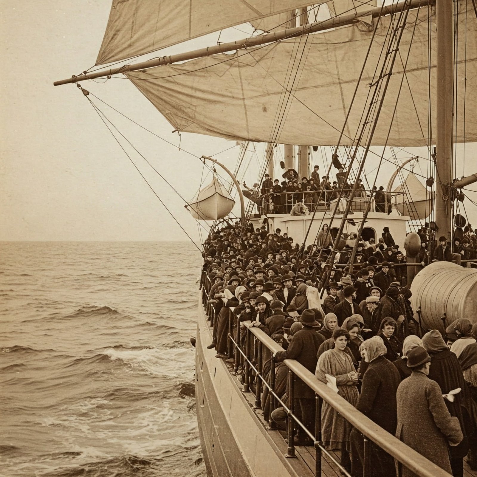 boat imigration. italian